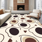 Abstract Organic Shapes Pattern Rug