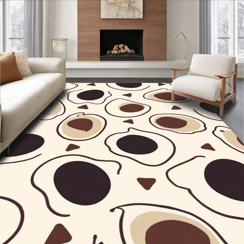 Abstract Organic Shapes Pattern Rug