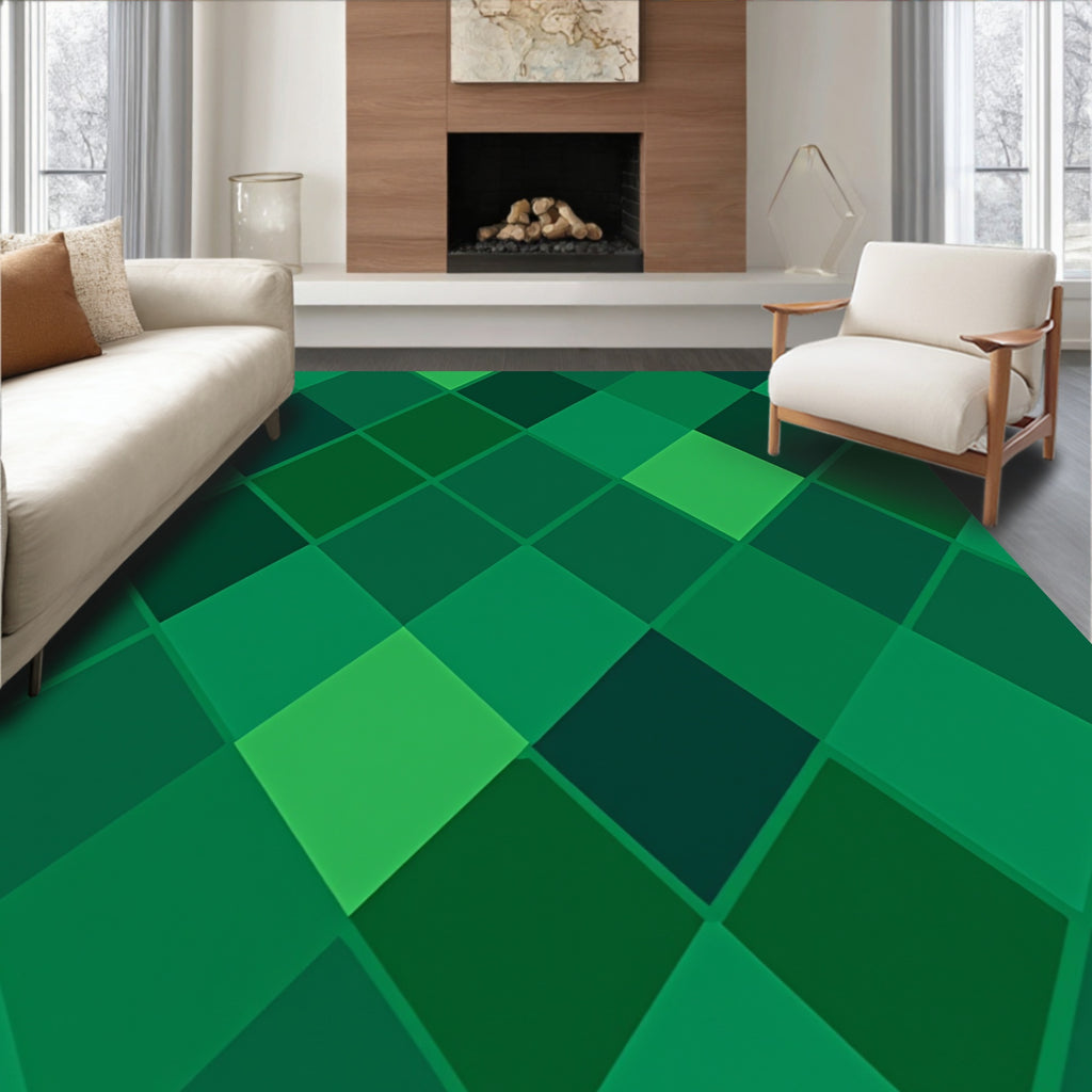 Emerald Forest Diamond Array Rug