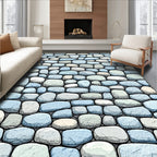 Stone Wall Textured Pattern Rug