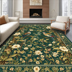 Enchanted Forest Birds Floral Design Rug
