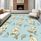 Charming Vintage Floral Pattern Design Rug