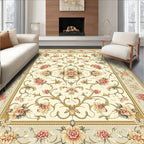 Floral Vine Border Ornament Rug