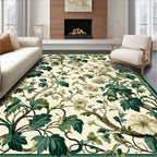 Vintage Floral Vine Art Pattern Rug