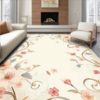 Elegant Floral Vine Garden Pattern Rug