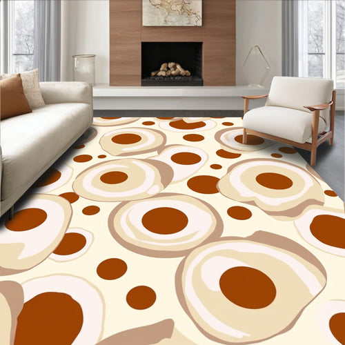 Abstract Circle Dot Pattern Design Rug