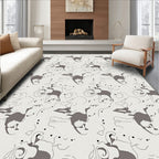 Abstract Sketchy Animal Pattern Design Rug