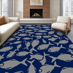 School Of Fish Pattern Rug