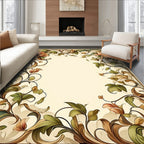 Ornate Floral Vine Pattern Rug