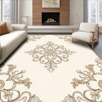 Ornate Filigree Floral Scroll Pattern Rug
