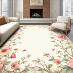 Vintage Floral Botanical Garden Design Rug