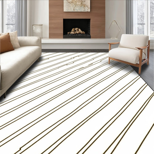 Abstract Diagonal Line Pattern Rug