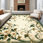 Classic Floral Vine Intricate Pattern Rug