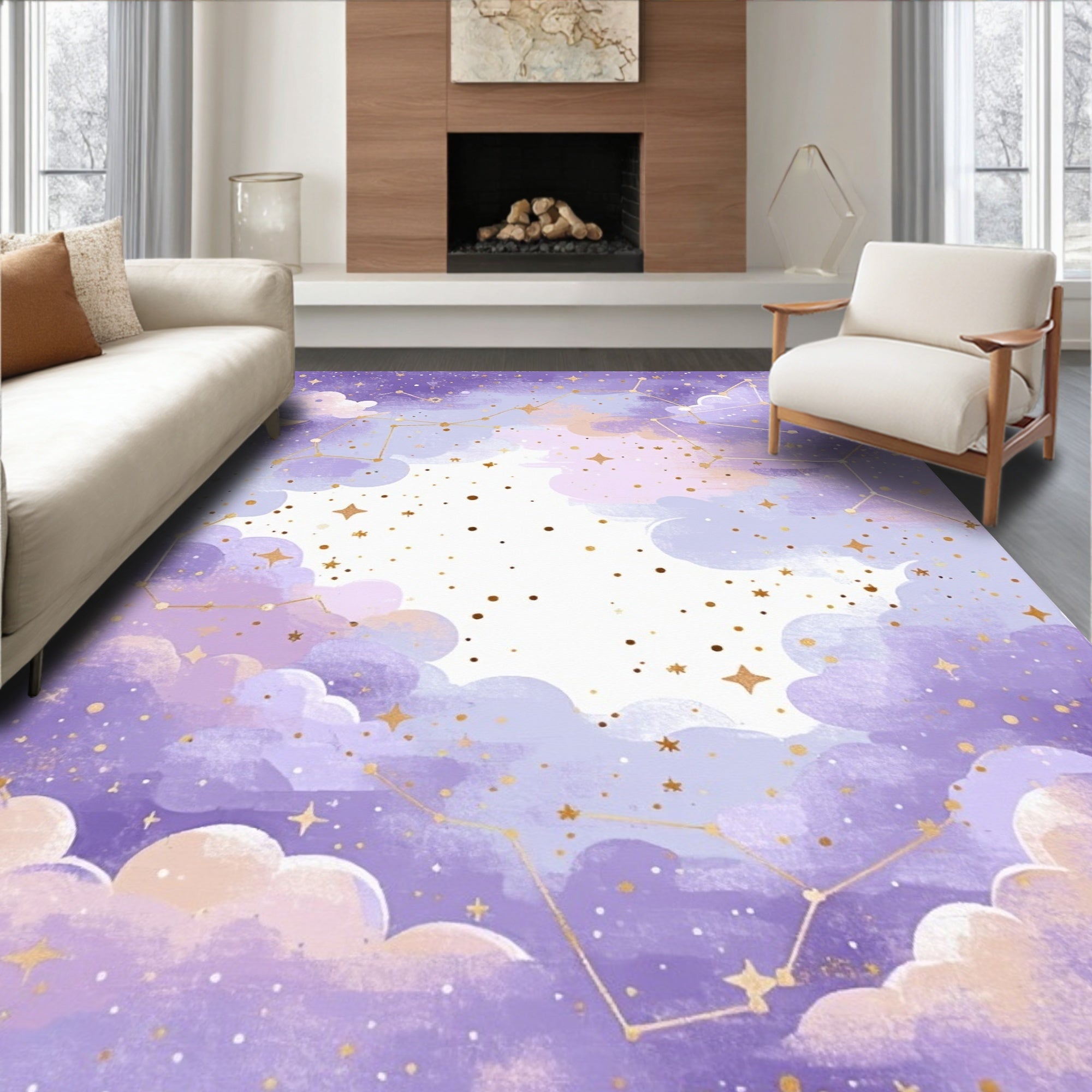 Celestial Dreams Constellation Rug