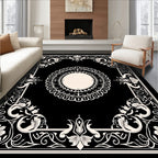 Ornate Floral Border With Central Medallion Rug