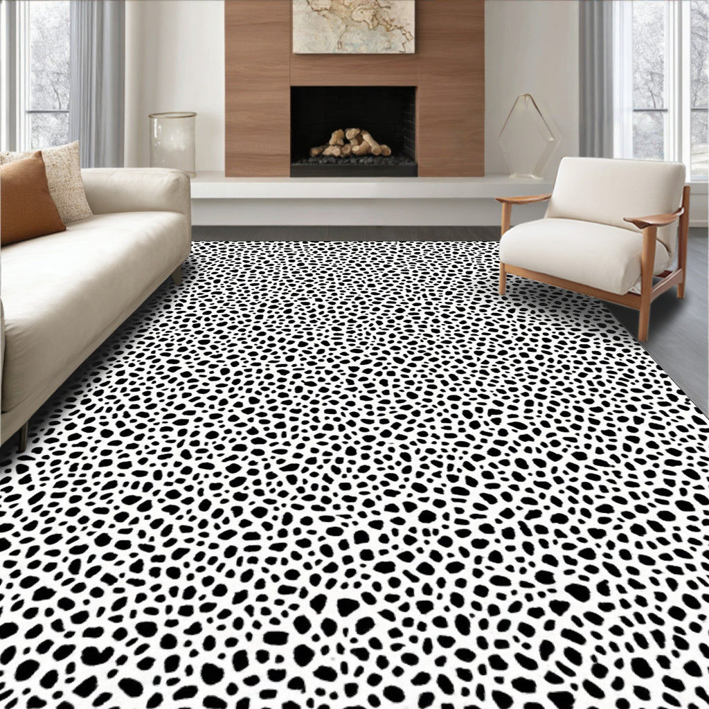 Organic Spot Abstract Graphic Rug