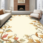 Art Nouveau Vine Leaf Pattern Rug