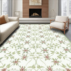 Classic Floral Vine Patterned Rug