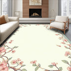 Vintage Floral Branches Delicate Pattern Rug