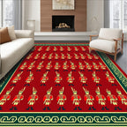 Crimson Soldier Guard Motif Rug