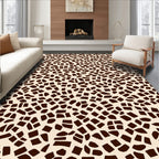 Mosaic Style Brown Dark Pattern Rug