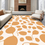 Modern Organic Amber Shapes Rug