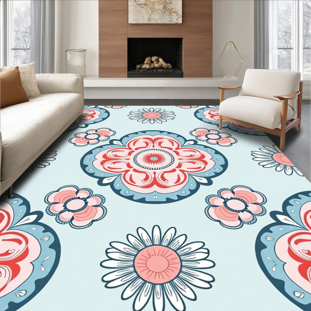 Vintage Floral Medallion Patterns Rug