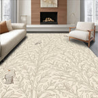 Bird Botanical Nature Pattern Rug