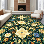 Ornate Floral Patterned Tapestry Rug