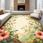Tropical Floral Vines With Exotic Charm Rug