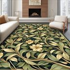 Art Nouveau Floral Vine Pattern Rug