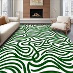 Nature Inspired Wavy Pattern Rug