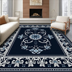 Ornate Floral Mandala Design Rug