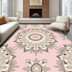 Intricate Floral Mandala Pattern Rug