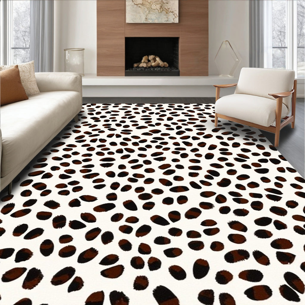 Chic Animal Print Spot Design Rug