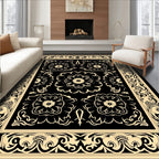Art Nouveau Floral and Scrollwork Rug