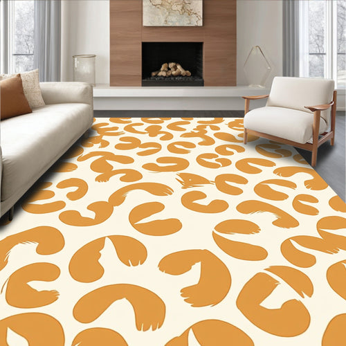 Abstract Animal Print Brushstroke Rug