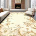 Vintage Floral Scroll Pattern Rug