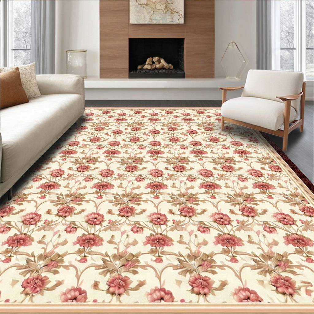 Antique Floral Vine Pattern Rug