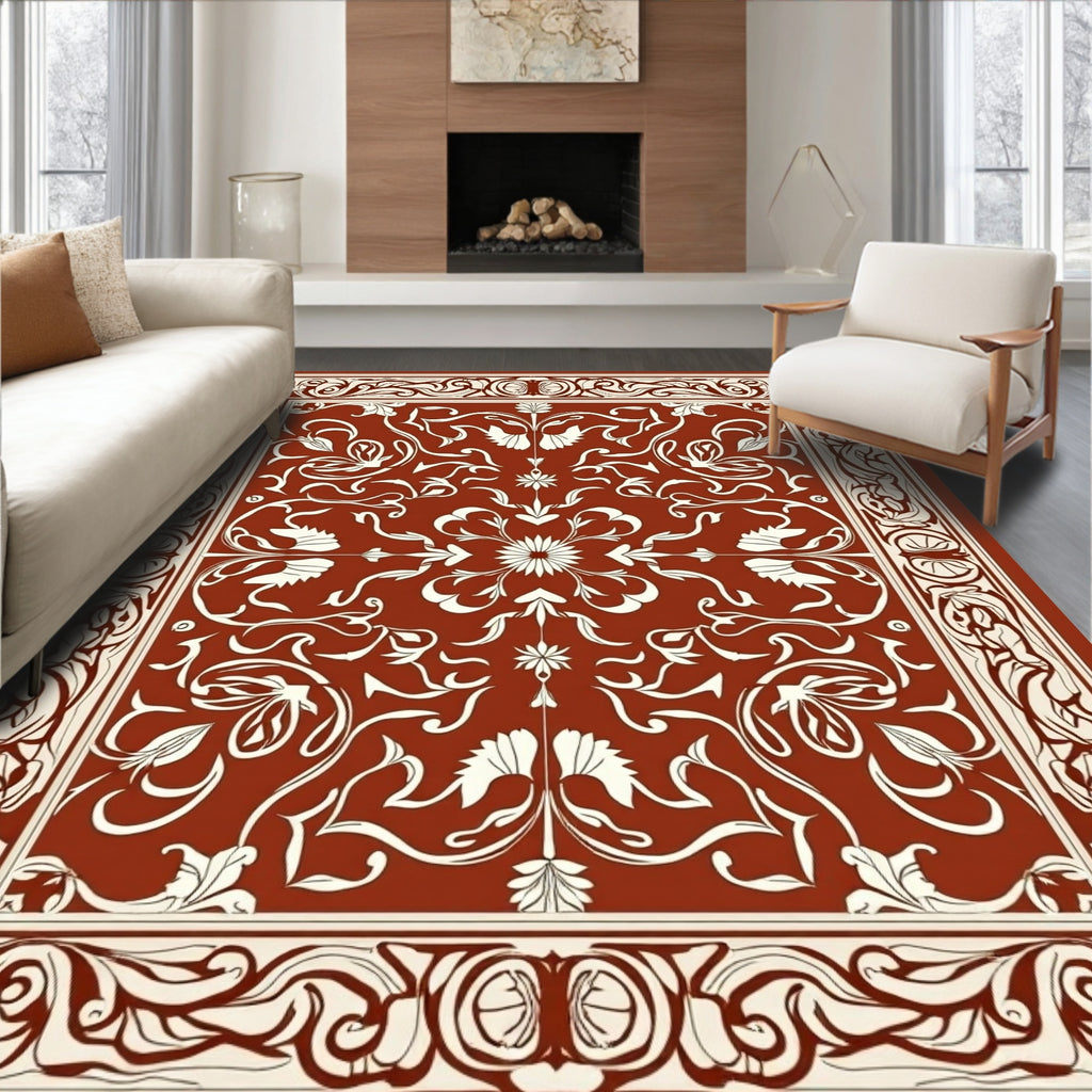 Classic Floral Nature Styled Design Rug