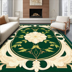 Ornate Floral Art Nouveau Design Rug