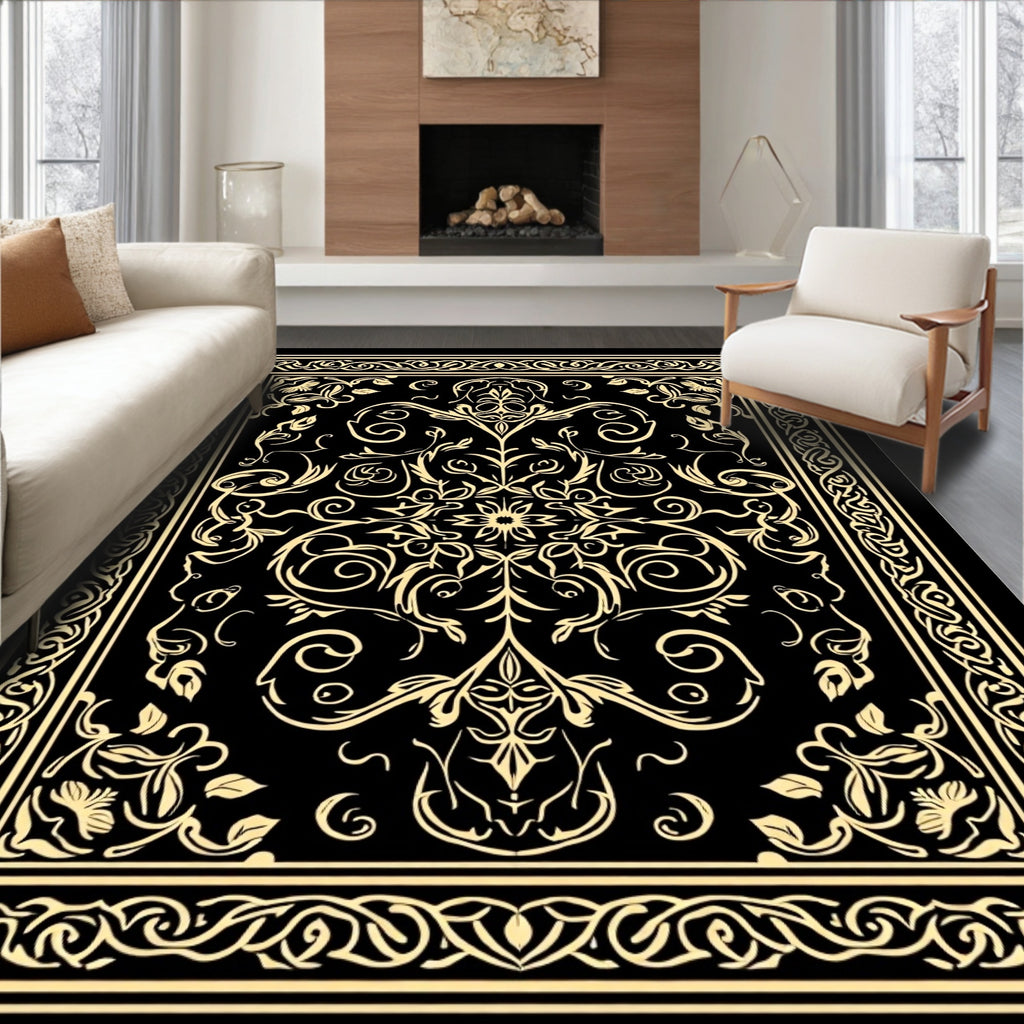 Classic Filigree Floral Ornament Rug