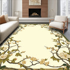 Vine With White Floral Accents Rug