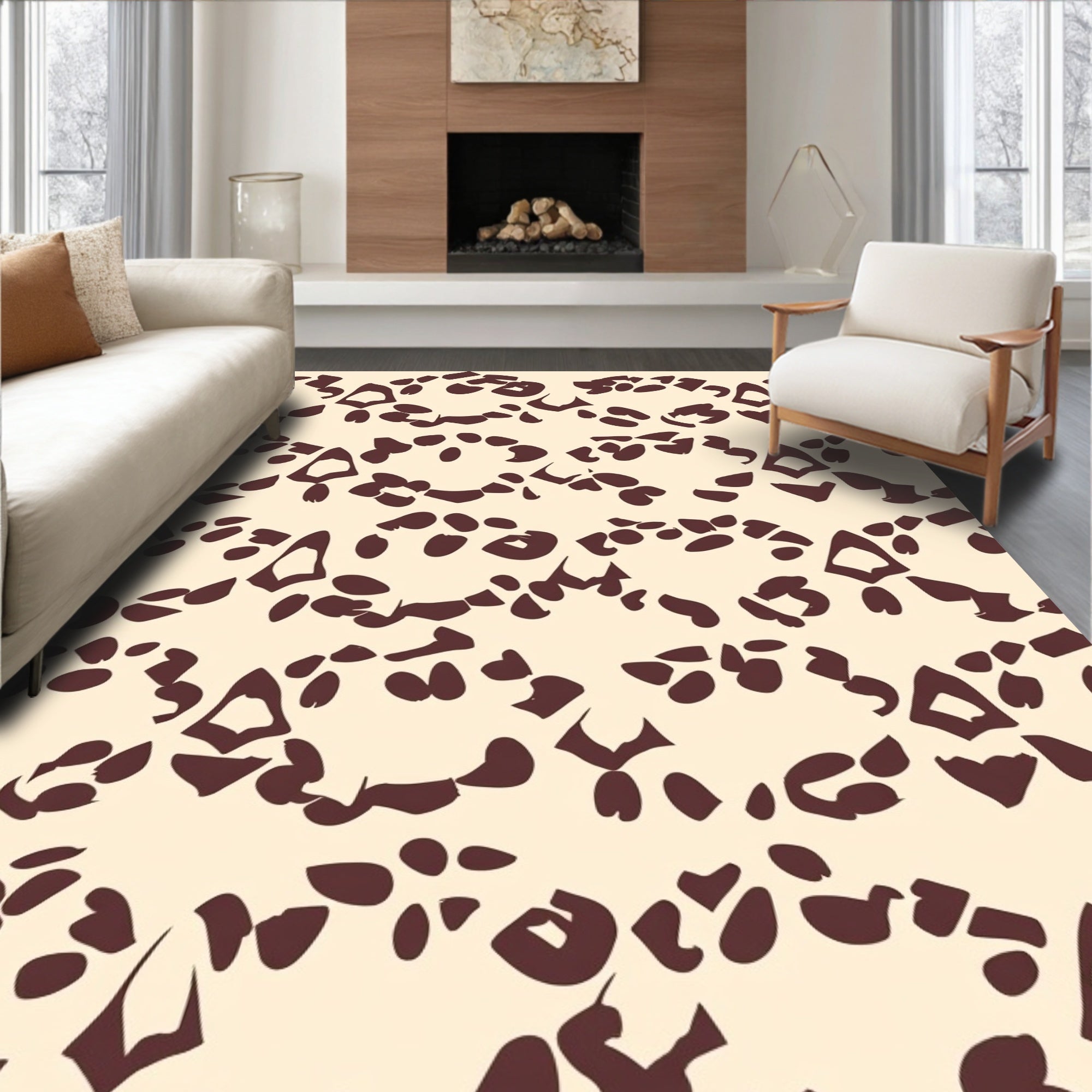 Abstract Spotted Organic Pattern Rug