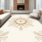 Ornate Mandala Floral Pattern Rug