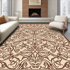 Ornate Floral Swirl Pattern Rug
