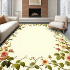 Vintage Floral Vine Pattern Rug