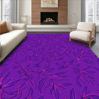 Vibrant Floral Branch Pattern Rug