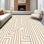 Geometric Lines Maze Pattern Rug