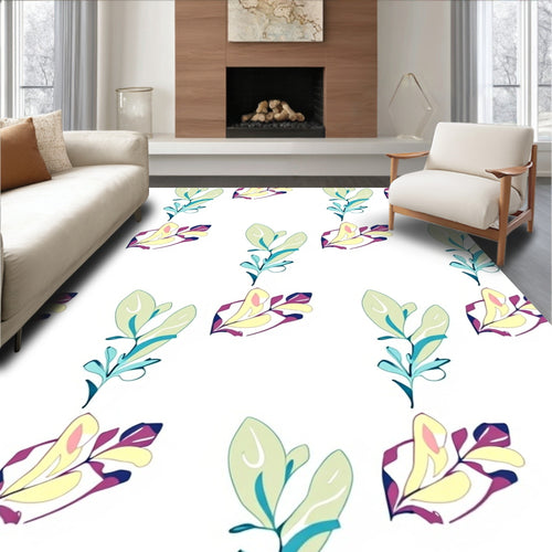Abstract Botanical Branch Pattern Rug